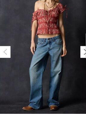 Levi's Low Loose Low Rise Wide-Leg Denim Jeans